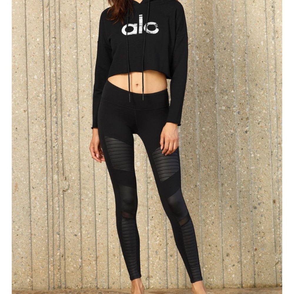 Alo Yoga Motto Black Leggings